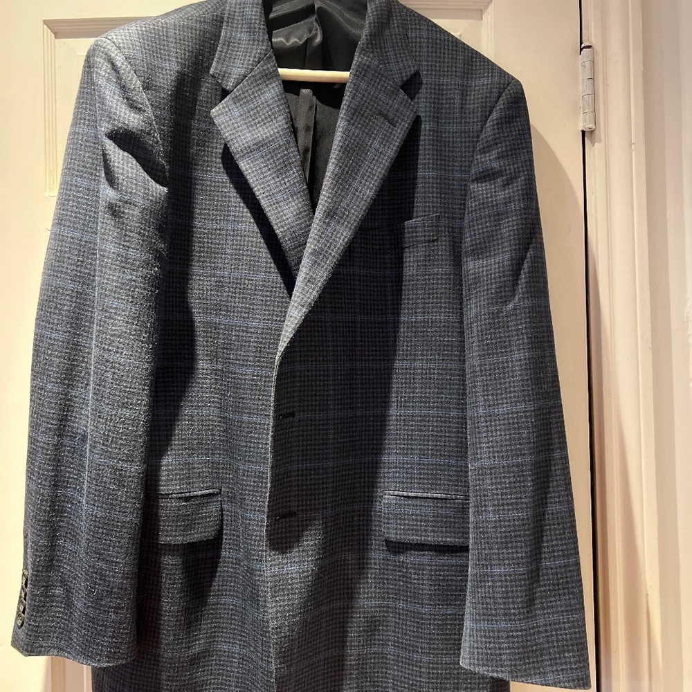 Hickey Freeman blue 44R blazer